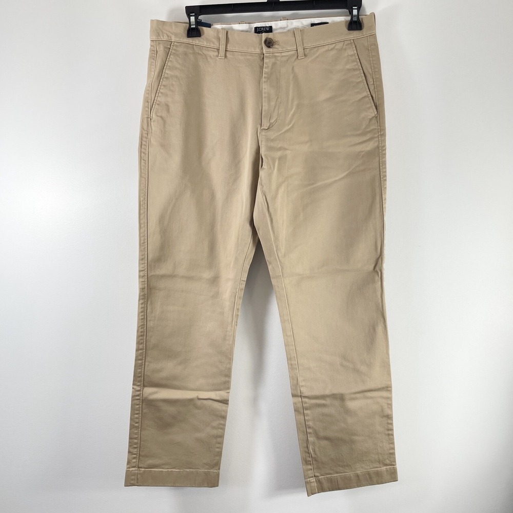 J.‎ Crew Pants Men's 34x30 Khaki Chino Flex Re-Imagine Straight Leg New